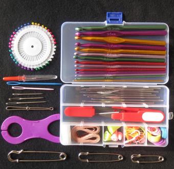 Multicolour Metal Hook Needle Set Crocheted Sweater Tools - Intl July 2018 - 2 Multicolour Metal Hook Needle Set Crocheted Sweater Tools - intl - 2