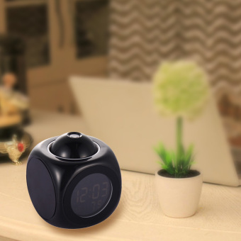 Multifunction Vibe LCD Talking Projection Alarm Clock Time &Temp Display (Intl) June 2018 - 2 Multifunction Vibe LCD Talking Projection Alarm Clock Time &Temp Display (Intl) - 2