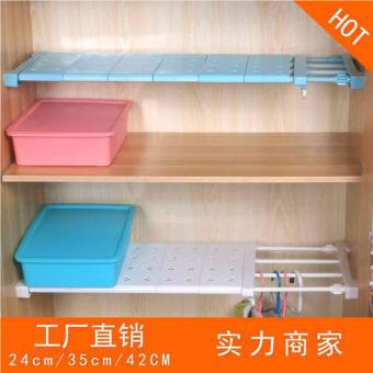 Multifunctional 60cm Lenght Retractable Wardrobe Storage RackKitchen Shelf Holder Bathroom Shelves Cabinet Partition SeparatedOrganizer (White) July 2018 - 4 Multifunctional 60cm Lenght Retractable Wardrobe Storage RackKitchen Shelf Holder Bathroom Shelves Cabinet Partition SeparatedOrganizer (White) - 4