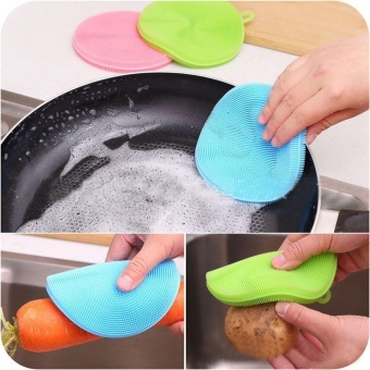 Multiuse Silicone Soft Bowl Dish Kitchen Cleaning Tool Brush Green- Intl June 2018 - 2 Multiuse Silicone Soft Bowl Dish Kitchen Cleaning Tool Brush Green- intl - 2