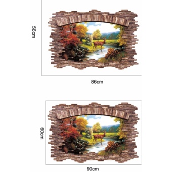 New 3D Golden Deer Bedroom Living Room Removable Wall Stickers -intl June 2018 - 5 New 3D Golden Deer Bedroom Living Room Removable Wall Stickers -intl - 5