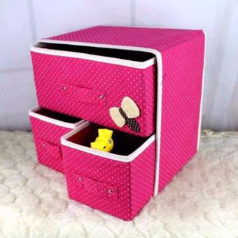 New Folding 3 Drawer Fabric Storage Box Organizer May 2018 - 3 New Folding 3 Drawer Fabric Storage Box Organizer - 3