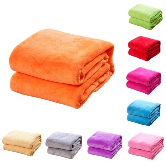New Super Soft Warm Solid Warm Micro Plush Fleece Blanket Throw RugSofa Bedding - Intl June 2018 - 5 New Super Soft Warm Solid Warm Micro Plush Fleece Blanket Throw RugSofa Bedding - intl - 5