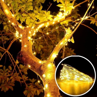 NiceEshop Indoor Fairy Starry 5M String Lights,17ft 100 LED 3AAFlexible Silver Battery Operated Multi-color Mini Christmas DecorLights With Remote Timer For Thanksgiving, Bedroom,Christmas Tree(Warm White Light) - Intl June 2018 - 5 niceEshop Indoor Fairy Starry 5M String Lights,17ft 100 LED 3AAFlexible Silver Battery Operated Multi-color Mini Christmas DecorLights With Remote Timer For Thanksgiving, Bedroom,Christmas Tree(Warm White Light) - intl - 5