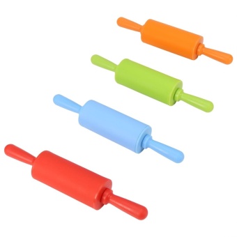 Non-stick Silicone Rolling Pin Pastry Dough Roller Baking Tool WithPlastic Handle (Green) - Intl June 2018 - 4 Non-stick Silicone Rolling Pin Pastry Dough Roller Baking Tool withPlastic Handle (Green) - intl - 4