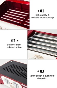 Nostalgia Old Fashioned Household Hot Dog Roller Grill With BunWarmer Hotdog Maker Hot-dog Barbecue BBQ Machine Sausage Grill 5Rollers 220-240V - Intl June 2018 - 5 Nostalgia Old Fashioned Household Hot Dog Roller Grill with BunWarmer Hotdog Maker Hot-dog Barbecue BBQ Machine Sausage Grill 5Rollers 220-240V - intl - 5