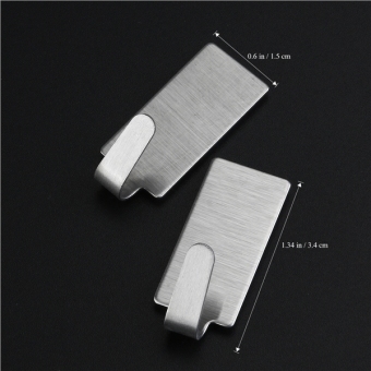 NUOLUX 12pcs Adhesive Stainless Steel Towel Hooks Towel Racks WallHooks For Kitchen Bathroom - Intl April 2018 - 4 NUOLUX 12pcs Adhesive Stainless Steel Towel Hooks Towel Racks WallHooks for Kitchen Bathroom - Intl - 4