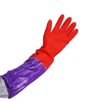 One Pair Of Long Warm Latex Washing Gloves Waterproof For Winter Househeld Kitchen Cleaning Hot - Intl June 2018 - 5 One Pair Of Long Warm Latex Washing Gloves Waterproof For Winter Househeld Kitchen Cleaning Hot - intl - 5