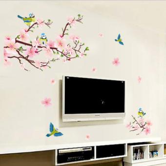 Peaches Flowers Magpie Birds Petals Wall Decal Home Sticker PVCMurals Paper House Decoration Wallpaper Living Room Bedroom ArtPicture For Kids Teen Senior Adult Baby - Intl June 2018 - 5 Peaches Flowers Magpie Birds Petals Wall Decal Home Sticker PVCMurals Paper House Decoration Wallpaper Living Room Bedroom ArtPicture for Kids Teen Senior Adult Baby - intl - 5