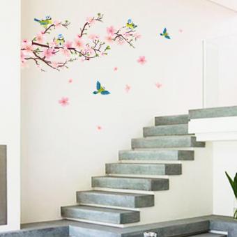 Peaches Flowers Magpie Birds Petals Wall Decal Home Sticker PVCMurals Paper House Decoration Wallpaper Living Room Bedroom ArtPicture For Kids Teen Senior Adult Baby - Intl June 2018 - 2 Peaches Flowers Magpie Birds Petals Wall Decal Home Sticker PVCMurals Paper House Decoration Wallpaper Living Room Bedroom ArtPicture for Kids Teen Senior Adult Baby - intl - 2