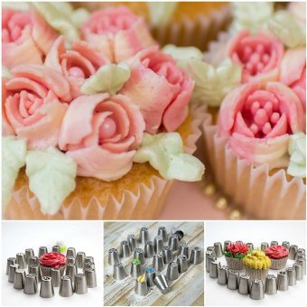 Piping Tips Cake Baking Supplies Decorating Set - 30 Icing Nozzles Extra Large Decoration Kit - Best Kitchen Gift - Intl April 2018 - 5 Piping Tips Cake Baking Supplies Decorating Set - 30 Icing Nozzles Extra Large Decoration Kit - Best Kitchen Gift - intl - 5