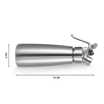 Pontus Professional Whipped Cream Dispenser Stainless Steel/ 3Decorating Nozzles & Free Cleaning Brush, Uses Standard N20Cartridges (not Included) 1 Pint 500ML Hot Sale - Intl June 2018 - 5 Pontus Professional Whipped Cream Dispenser Stainless Steel/ 3Decorating Nozzles & Free cleaning brush, Uses Standard N20Cartridges (not included) 1 Pint 500ML Hot Sale - intl - 5