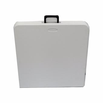 Primetime 4 Ft. Rectangular Multi-purpose Fold-in-Half Dual Height Plastic Table (Pure White) June 2018 - 2 Primetime 4 Ft. Rectangular Multi-purpose Fold-in-Half Dual Height Plastic Table (Pure White) - 2