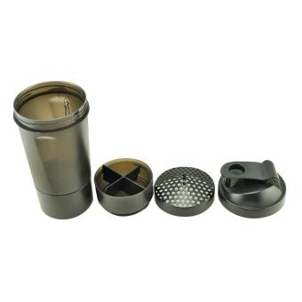Protein Shaker Three Layers Of Blender Mixer BLACK BOTTLE - Intl June 2018 - 4 Protein Shaker Three layers of Blender Mixer BLACK BOTTLE - intl - 4