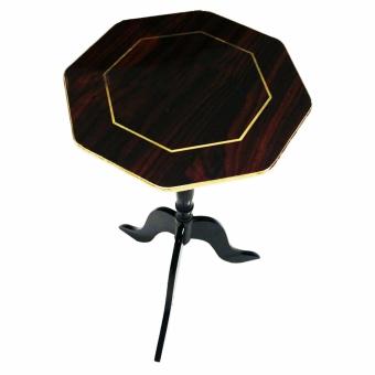 Real Cherry Wood/Gold Accent Table June 2018 - 3 Real Cherry Wood/Gold Accent Table - 3