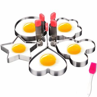 Rising Star 4pcs Set Stainless Steel Pancake Mould Kitchen FriedEgg Shaper Cooking Tools Free BBQ Brush June 2018 - 2 Rising Star 4pcs Set Stainless Steel Pancake Mould Kitchen FriedEgg Shaper Cooking Tools Free BBQ Brush - 2