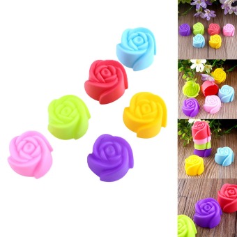 Rose Flower Silicone Cake Decorating Chocolate Mold Pan Muffin Cups Mould June 2018 - 3 Rose Flower Silicone Cake Decorating Chocolate Mold Pan Muffin Cups Mould - 3