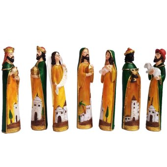 Set Of 7 Mexican Style Nativity Scene Figurine For Christmas With(Jesus,Saint St. Joseph, Blessed Virgin Mary, 3 Kings) ReligiousItem June 2018 - 2 Set of 7 Mexican Style Nativity Scene figurine for Christmas with(Jesus,Saint St. Joseph, Blessed Virgin Mary, 3 Kings) ReligiousItem - 2