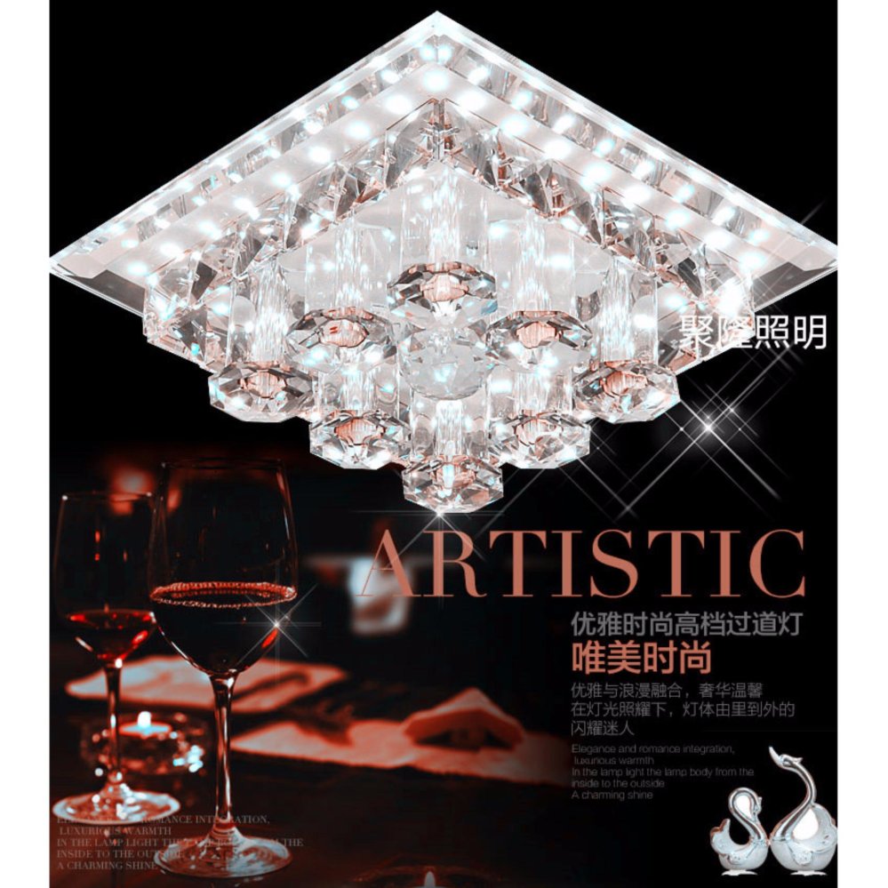 Philippines Shifan Surface Mounted Led Ceiling Light 12w 24cm Shifan Surface Mounted Led Ceiling Light 12w 24cm White Crystal Square Creative Decorative