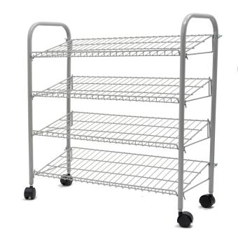 Shoe Organizer 4 Layer With Wheels Powder Coated Shoe Rack ShoeOrganizer Collapsible Shoe Display June 2018 - 3 Shoe Organizer 4 Layer with Wheels Powder Coated Shoe Rack ShoeOrganizer Collapsible Shoe display - 3