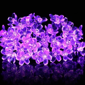 Solar Fairy String Lights 50 LEDS 7M Purple Blossom DecorativeGardens, Lawn, Patio, Christmas Trees, Weddings, Parties - Intl June 2018 - 3 Solar Fairy String Lights 50 LEDS 7M Purple Blossom DecorativeGardens, Lawn, Patio, Christmas Trees, Weddings, Parties - intl - 3
