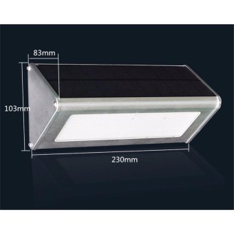 Solar Wall Lights Outdoor Aluminium Alloy 48 LED Microwave RadarSensor Waterproof Energy Saving Lamp Lamps For Garden - Intl June 2018 - 3 Solar Wall Lights Outdoor Aluminium Alloy 48 LED Microwave RadarSensor Waterproof Energy Saving Lamp Lamps For Garden - intl - 3