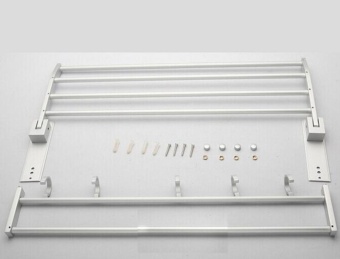 Space Aluminum Wall-Mounted Foldabel 2-Tier 3-Tier Towel Rack With Hooks - Intl June 2018 - 5 Space Aluminum Wall-Mounted Foldabel 2-Tier 3-Tier Towel Rack with Hooks - intl - 5