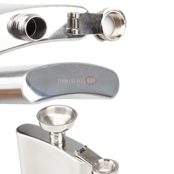 Stainless Steel 6OZ Alcohol Liquor Flask - Intl May 2018 - 2 Stainless Steel 6OZ Alcohol Liquor Flask - intl - 2