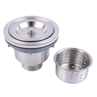 Stainless Steel Kitchen Sink Drain Assembly Waste Strainer AndBasket Silver July 2018 - 3 Stainless Steel Kitchen Sink Drain Assembly Waste Strainer andBasket Silver - 3