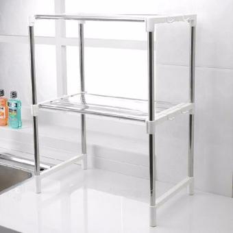 Stainless Steel Microwave Oven Rack Multi-function Kitchen ShelvesShelf Storage Rack Adjustable With Side Hook June 2018 - 3 Stainless Steel Microwave Oven Rack Multi-function Kitchen ShelvesShelf Storage Rack Adjustable with Side Hook - 3