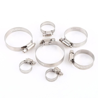 Stainless Steel Screw Band Clip Fuel Silicone Hose Tube Clamp (35mm-51mm) - Intl June 2018 - 5 Stainless Steel Screw Band Clip Fuel Silicone Hose Tube Clamp (35mm-51mm) - intl - 5