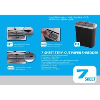 Starpoint S170 Strip Cut Paper Shredder, Shredding Machine (Black/Gray) June 2018 - 3 Starpoint S170 Strip Cut Paper Shredder, Shredding Machine (Black/Gray) - 3