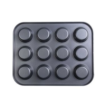 Sworld 12 Stainless Iron Nonstick Baking Pan Tray Tin Cup CakesPudding Muffin Bun (Black) (Intl) June 2018 - 2 Sworld 12 Stainless Iron Nonstick Baking Pan Tray Tin Cup CakesPudding Muffin Bun (Black) (Intl) - 2