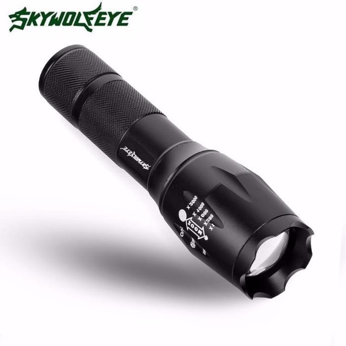 Tactical LED Flashlight G700 SkyWolfeye X800 Zoom Super Bright Military Grade - Intl June 2018 - 2 Tactical LED Flashlight G700 SkyWolfeye X800 Zoom Super Bright Military Grade - intl - 2