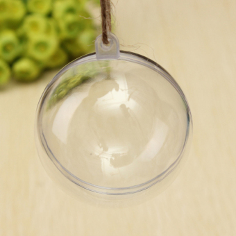 Teamwin Plastic Round Ball Christmas Clear Bauble Ornament Gift Present June 2018 - 4 Teamwin Plastic Round Ball Christmas Clear Bauble Ornament Gift Present - 4