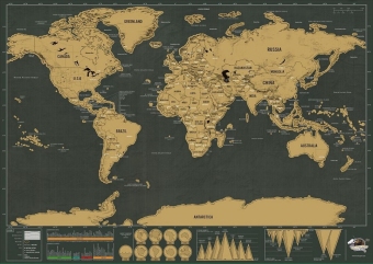 ThinkMax Scratch Off World Map Deluxe Edition Poster Personalized Travel Vacation - Intl June 2018 - 4 ThinkMax Scratch Off World Map Deluxe Edition Poster Personalized Travel Vacation - intl - 4