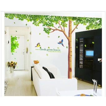 Tree Wall Stickers 310x204cm Extra Large Home Decoration LivingRoom Background TV Sofa Fresh Green Leaves Tree Wall Decal Vinyl June 2018 - 5 Tree Wall Stickers 310x204cm Extra Large Home Decoration LivingRoom Background TV Sofa Fresh Green Leaves Tree Wall Decal Vinyl - 5