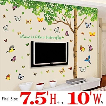 Tree Wall Stickers 310x204cm Extra Large Home Decoration LivingRoom Background TV Sofa Fresh Green Leaves Tree Wall Decal Vinyl June 2018 - 2 Tree Wall Stickers 310x204cm Extra Large Home Decoration LivingRoom Background TV Sofa Fresh Green Leaves Tree Wall Decal Vinyl - 2