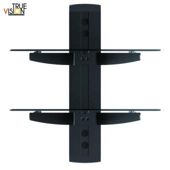 True Vision DVD212 DVD/AV Wall Mount Double Shelf (Black) June 2018 - 2 True Vision DVD212 DVD/AV Wall Mount Double Shelf (Black) - 2