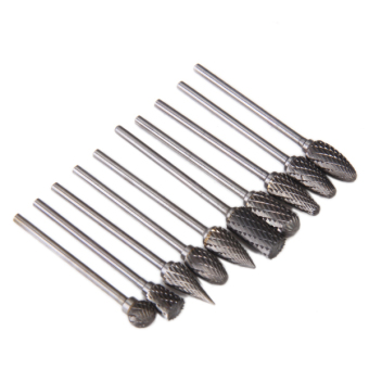 Tungsten Carbide Rotary Burr Drill Grinding Head 10-Piece Set June 2018 - 2 Tungsten Carbide Rotary Burr Drill Grinding Head 10-Piece Set - 2
