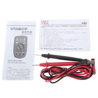 UNI-T UT33D Palmtop LCD Standard Data Digital Multimeter With Backlight Button And Double Insulation Protection Mannual Range Measuring And Analysis Tool Red+Grey - Intl June 2018 - 4 UNI-T UT33D palmtop LCD Standard Data Digital Multimeter with Backlight Button and Double Insulation Protection Mannual Range Measuring and Analysis Tool Red+Grey - intl - 4