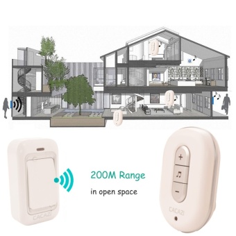 US Plug No Need Battery Waterproof Wireless Doorbell 200M Range AC 110-220V Electric Door Bell Door Chime Home & Living 1 Button 2 Receiver - Intl June 2018 - 3 US Plug No Need Battery waterproof wireless doorbell 200M range AC 110-220V Electric Door bell door chime Home & Living 1 Button 2 receiver - intl - 3