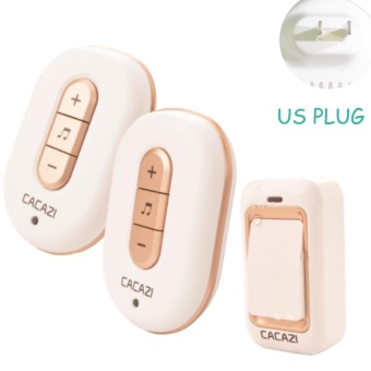 US Plug No Need Battery Waterproof Wireless Doorbell 200M Range AC 110-220V Electric Door Bell Door Chime Home & Living 1 Button 2 Receiver - Intl June 2018 - 2 US Plug No Need Battery waterproof wireless doorbell 200M range AC 110-220V Electric Door bell door chime Home & Living 1 Button 2 receiver - intl - 2