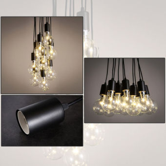 Vintage Edison Industrial Style Chandelier Pendant Lights Ceiling Lamps 14 Heads June 2018 - 3 Vintage Edison Industrial Style Chandelier Pendant Lights Ceiling Lamps 14 Heads - 3