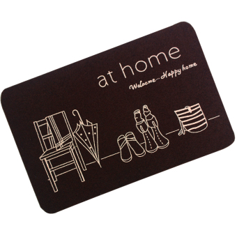 Wallmark At Home Chocolate Brown Stylish Doormat June 2018 - 2 Wallmark At Home Chocolate Brown Stylish Doormat - 2