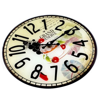 Wallmark Dessert Tempered Glass Creative Wall Clock June 2018 - 2 Wallmark Dessert Tempered Glass Creative Wall Clock - 2