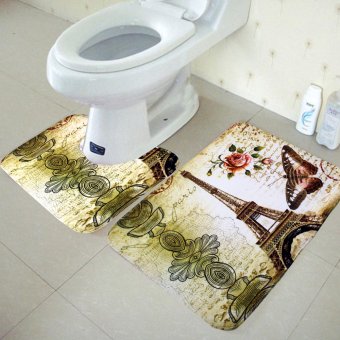 Wallmark Eiffel Tower Bathroom Floor Mat Set April 2018 - 2 Wallmark Eiffel Tower Bathroom Floor Mat Set - 2