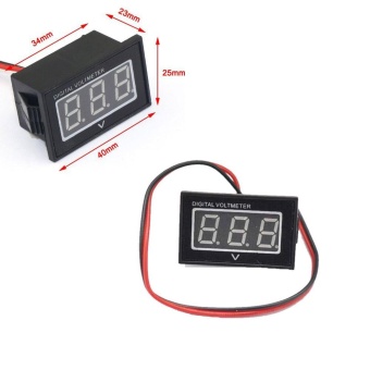 Waterproof Monitor Battery Meter 2.5-30V DC Auto Gauge SmallDigital Voltmeter Red LED Reverse Polarity Protection - Intl June 2018 - 3 Waterproof Monitor Battery Meter 2.5-30V DC Auto Gauge SmallDigital Voltmeter Red LED Reverse Polarity Protection - intl - 3