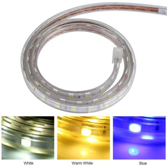 Waterproof SMD 5050 LED Strip 220V 60leds/m Flexible Tape Rope Light 5 Meters (Blue) - Intl April 2018 - 3 Waterproof SMD 5050 LED Strip 220V 60leds/m Flexible Tape Rope Light 5 Meters (Blue) - intl - 3