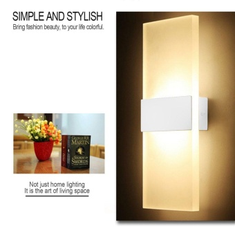 WOND 14*6cm LED Wall Lamp Bed-lighting Personal Ultra-thin Pathway Lamp With Rectangle Shape White Frame Warm White - Intl April 2018 - 5 WOND 14*6cm LED Wall Lamp Bed-lighting Personal Ultra-thin Pathway Lamp with Rectangle Shape White Frame Warm White - intl - 5